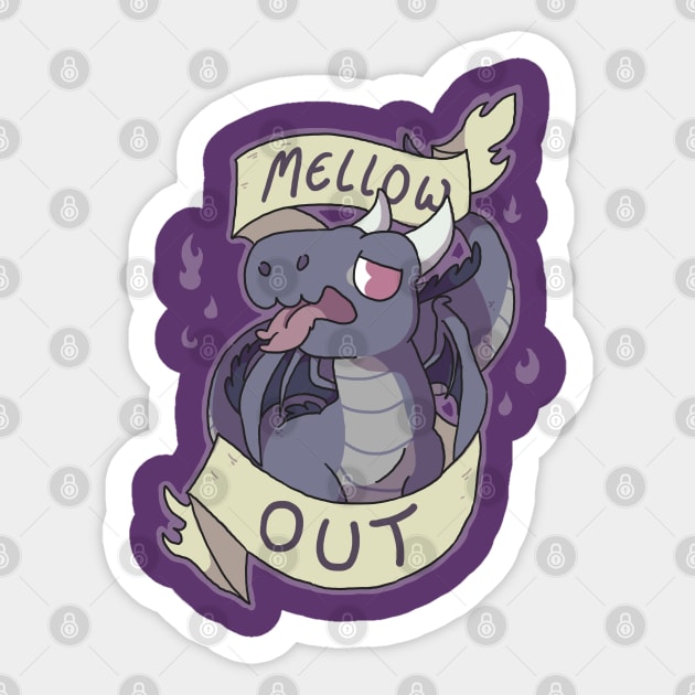 Mellow Out Sticker by goccart